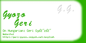 gyozo geri business card